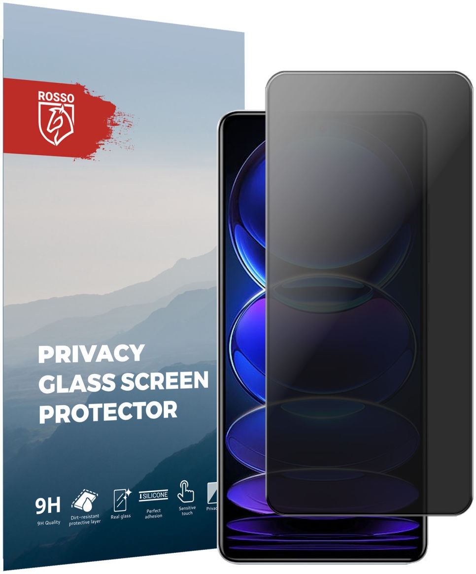 Rosso Tempered Glass Privacy - Αντιχαρακτικό Γυαλί Προστασίας Απορρήτου Οθόνης Xiaomi Redmi Note 12 Pro Plus