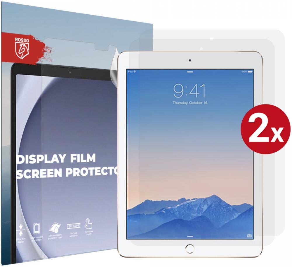 Rosso Ultra Clear Display Film Screen Protector - Μεμβράνη Προστασίας Οθόνης - Apple iPad 9.7" 2018 / 2017 / iPad Air / Air 2 2013 / 2014 - 2 Τεμάχια - Clear
