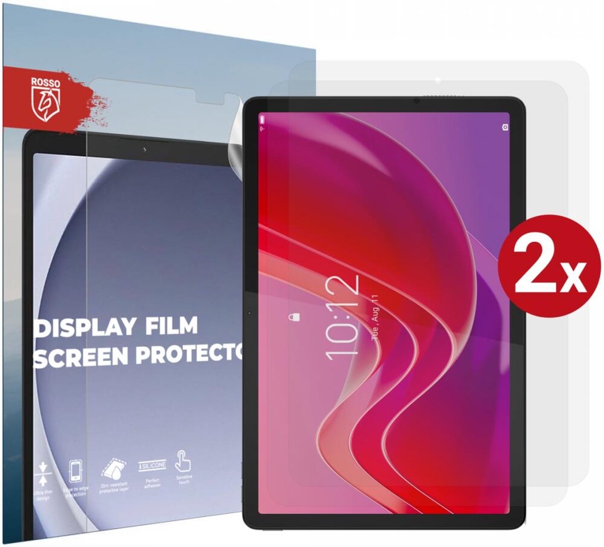 Rosso Ultra Clear Display Film Screen Protector - Μεμβράνη Προστασίας Οθόνης - Lenovo Tab P11 / P11 Plus 11.0" - 2 Τεμάχια - Clear