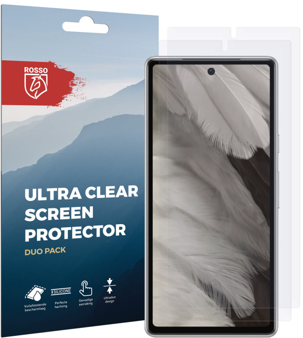 Rosso Ultra Clear Screen Protector - Μεμβράνη Προστασίας Οθόνης - Google Pixel 7a - 2 Τεμάχια