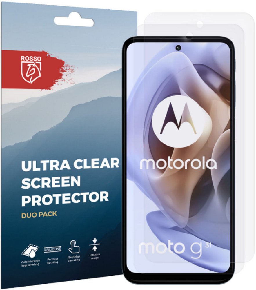 Rosso Ultra Clear Screen Protector - Μεμβράνη Προστασίας Οθόνης - Motorola Moto G41 / G31 - 2 Τεμάχια