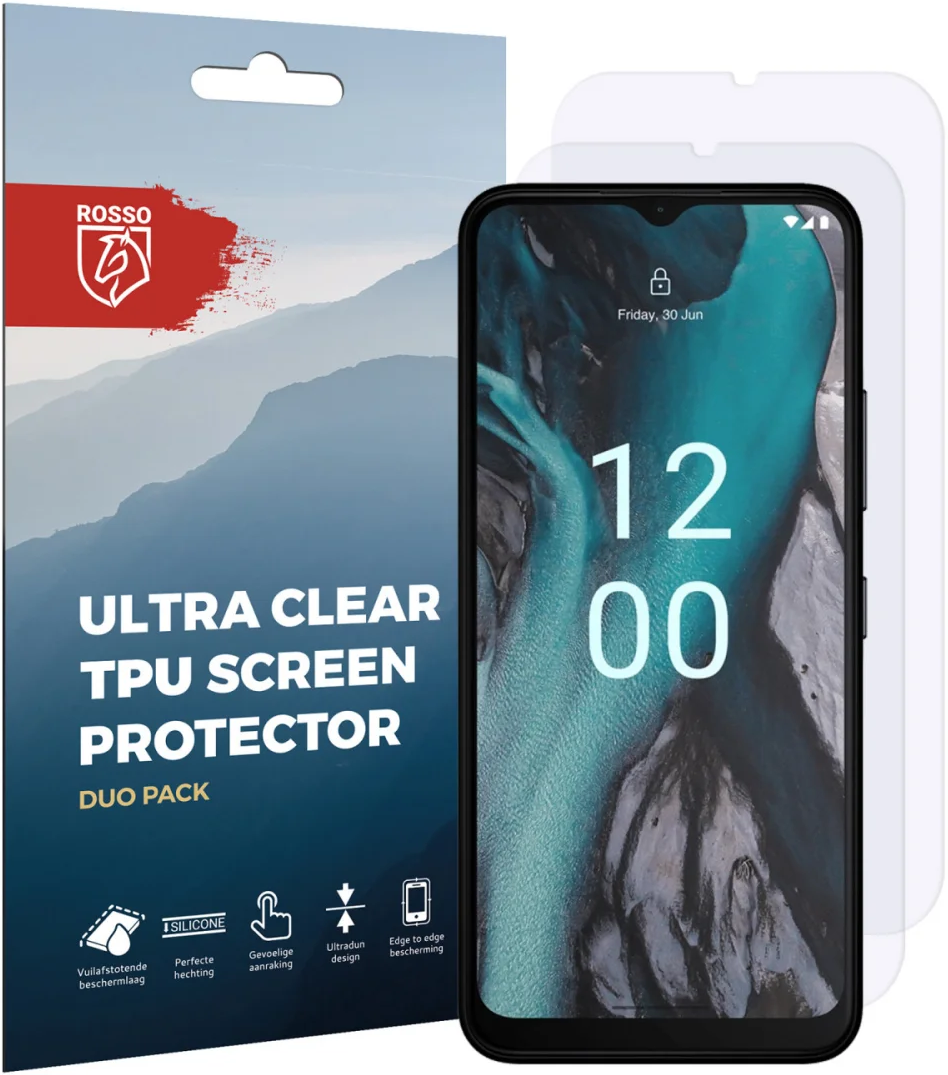 Rosso Ultra Clear Screen Protector - Μεμβράνη Προστασίας Οθόνης - Nokia C22 - 2 Τεμάχια