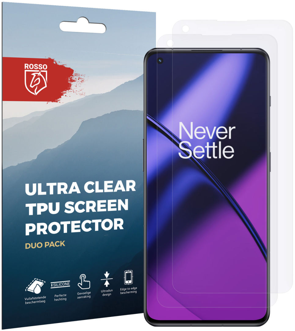 Rosso Ultra Clear Screen Protector - Μεμβράνη Προστασίας Οθόνης - OnePlus 11 - 2 Τεμάχια
