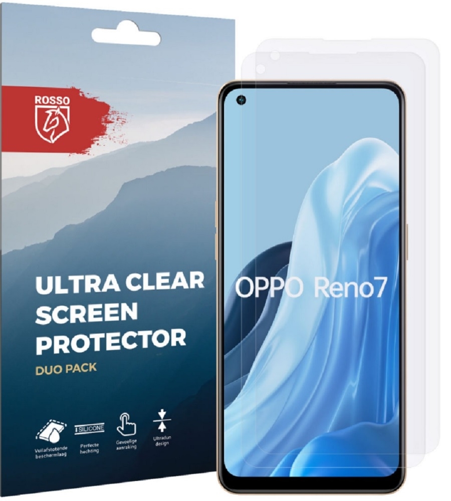 Rosso Ultra Clear Screen Protector - Μεμβράνη Προστασίας Οθόνης - Oppo Reno7 - 2 Τεμάχια (8719246375620)