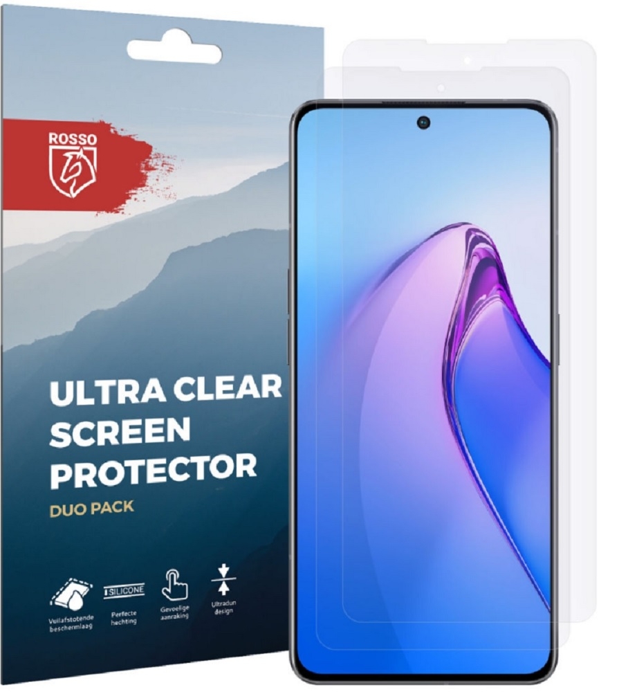 Rosso Ultra Clear Screen Protector - Μεμβράνη Προστασίας Οθόνης - Oppo Reno8 Pro - 2 Τεμάχια