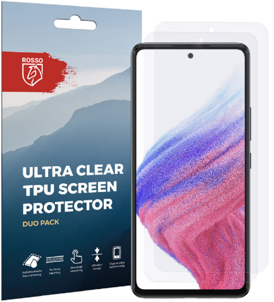 Rosso Ultra Clear Screen Protector - Μεμβράνη Προστασίας Οθόνης - Samsung Galaxy A53 5G - 2 Τεμάχια