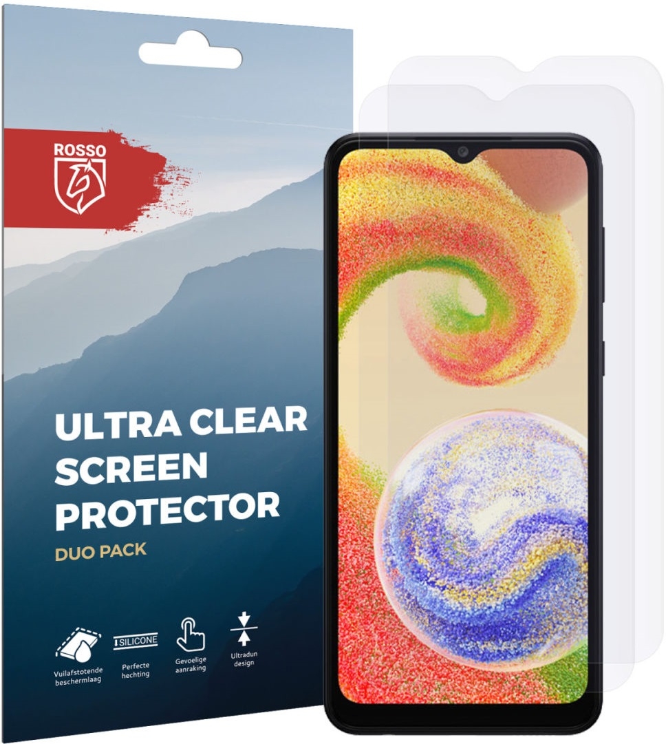 Rosso Ultra Clear Screen Protector - Μεμβράνη Προστασίας Οθόνης - Samsung Galaxy A04 - 2 Τεμάχια (8719246376719)
