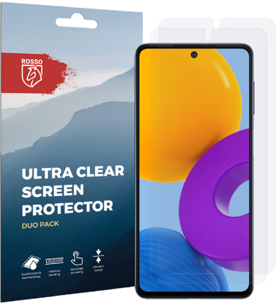 Rosso Ultra Clear Screen Protector - Μεμβράνη Προστασίας Οθόνης - Samsung Galaxy M52 5G - 2 Τεμάχια