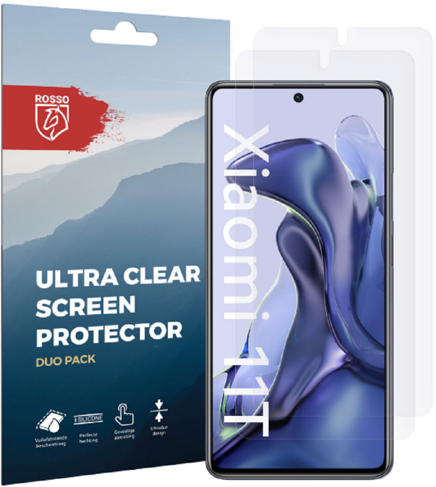 Rosso Ultra Clear Screen Protector - Μεμβράνη Προστασίας Οθόνης - Xiaomi 11T / 11T Pro - 2 Τεμάχια