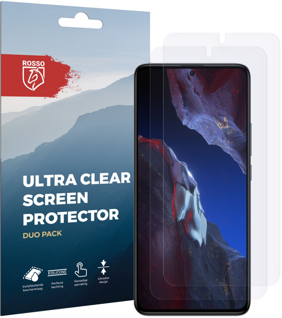 Rosso Ultra Clear Screen Protector - Μεμβράνη Προστασίας Οθόνης - Xiaomi Poco F5 Pro - 2 Τεμάχια