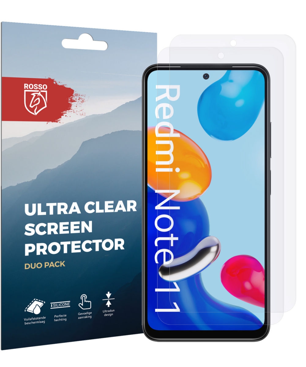 Rosso Ultra Clear Screen Protector - Μεμβράνη Προστασίας Οθόνης - Xiaomi Redmi Note 11 4G / Redmi Note 11S 4G - 2 Τεμάχια
