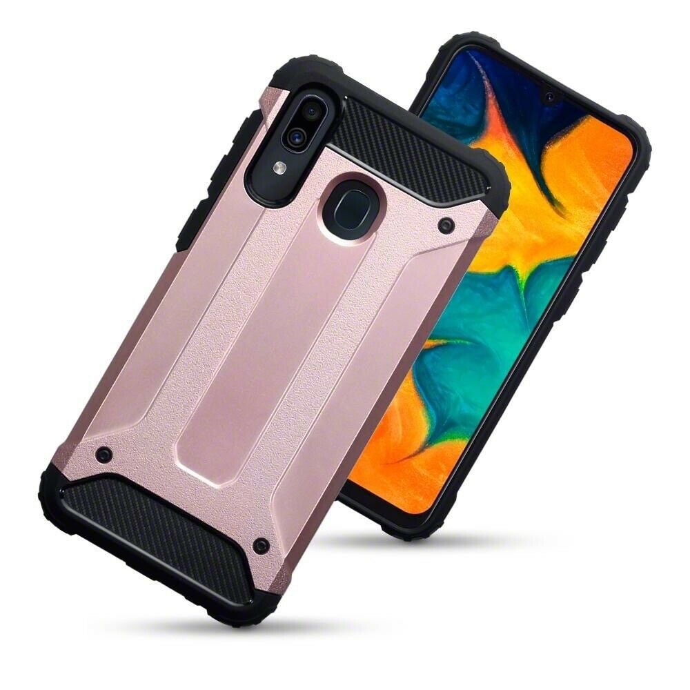 Terrapin Ανθεκτική Θήκη Double Layer Impact Samsung Galaxy A30 - Rose Gold
