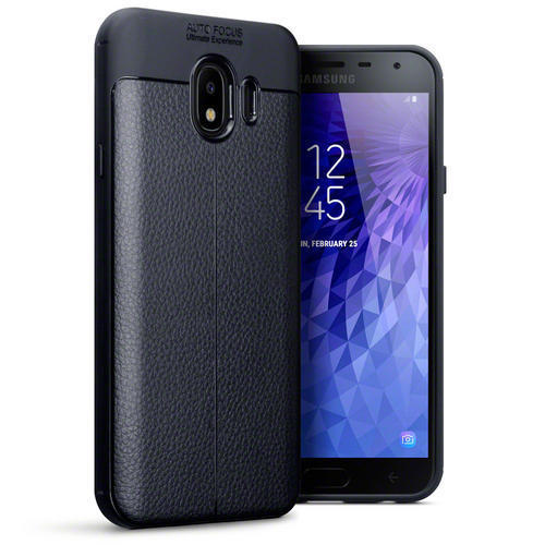 Terrapin Θήκη TPU Leather Design Samsung Galaxy J4 2018 - Black 