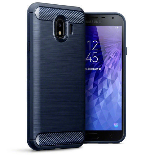 Terrapin Θήκη Σιλικόνης Carbon Fibre Design Samsung Galaxy J4 2018 - Dark Blue