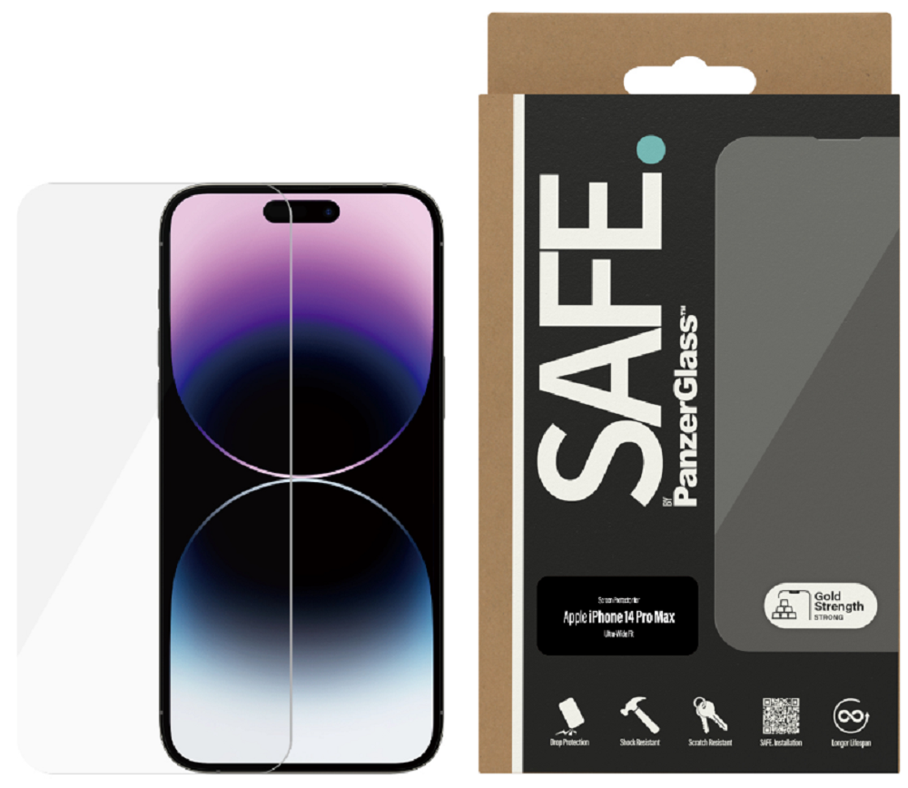 SAFE. by PanzerGlass Ultra-Wide Fit Tempered Glass - Αντιχαρακτικό Προστατευτικό Γυαλί Οθόνης Apple iPhone 14 Pro Max - Clear
