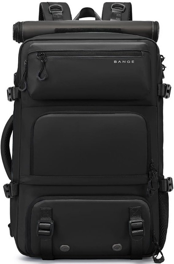 Σακίδιo Πλάτης / Backpack Bange 1810 Σακβουαγιάζ με Αποσπώμενο Τσαντάκι Μέσης / Τσάντα Μεταφοράς Laptop έως 17.3" 35L Black