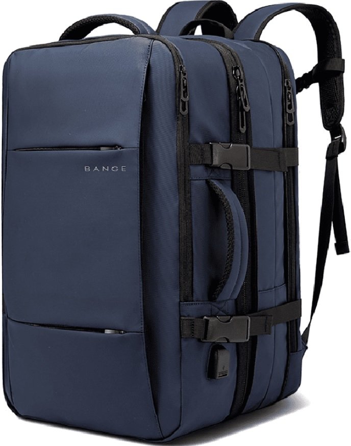Σακίδιο Πλάτης / Backpack Bange 1908D Ανθεκτικό Επεκτάσιμο για Laptop έως 17.3" 30L έως 49L Blue