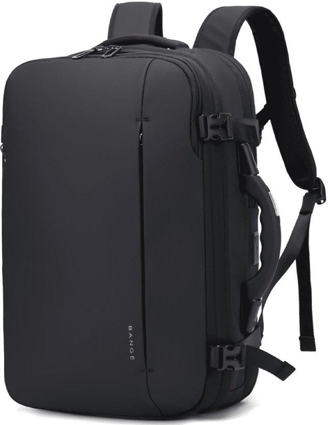 Σακίδιο Πλάτης / Backpack Bange 1909-8 για Laptop έως 17.3" / Vacuum με TSA Lock & Ζυγαρία / Επεκτάσιμο 20L έως 36L Black
