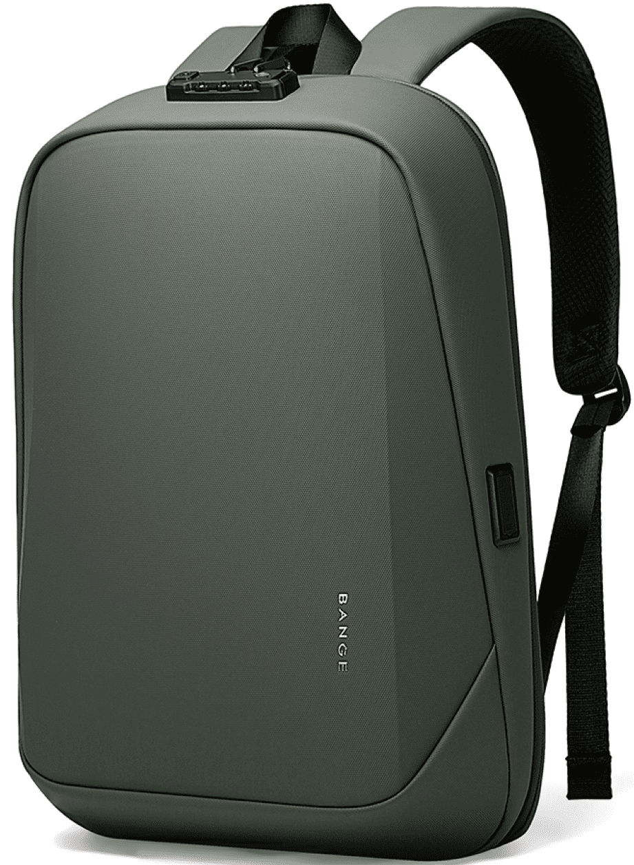 Σακίδιο Πλάτης / Backpack Bange 7251 Τσάντα Μεταφοράς Laptop έως 15.6" με Κλειδαριά TSA 18L Green