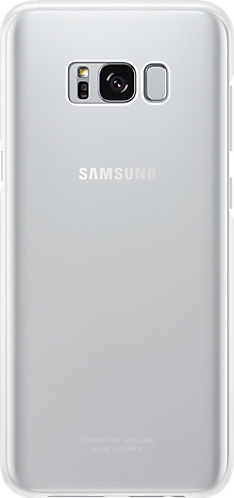 Samsung Official Ημιδιάφανη Σκληρή Θήκη Clear Cover Galaxy S8 Plus - Silver (EF-QG955CSEGWW)