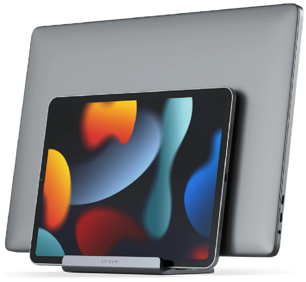 Satechi Dual Vertical Laptop Stand - Βάση Αλουμινίου για Laptop / Tablet / Smartphone