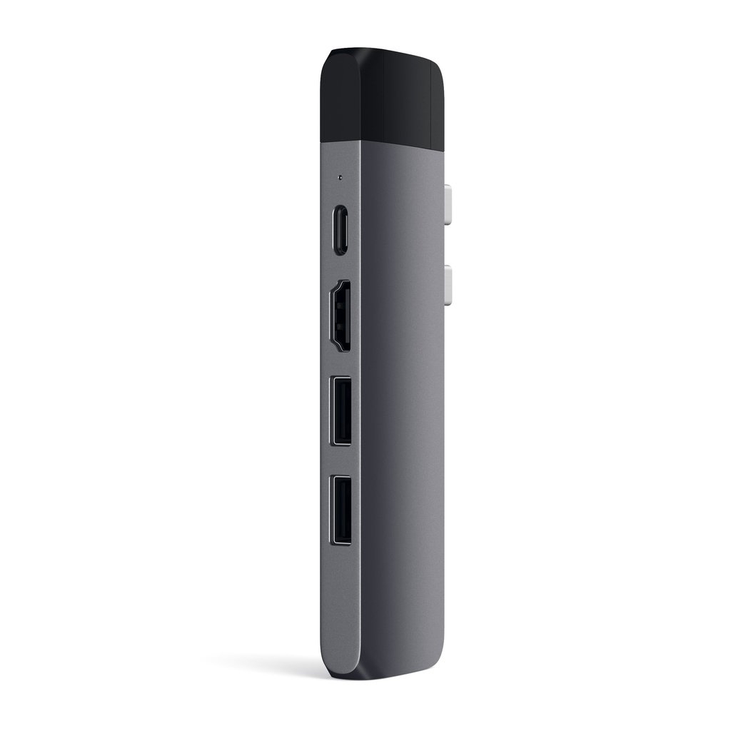 Satechi Type-C Pro Hub Αντάπτορας - Με 1x Type-C / 2x USB-A / 1x 4K HDMI / 1x Ethernet / 1x microSD - Space Grey (ST-TCPHEM)