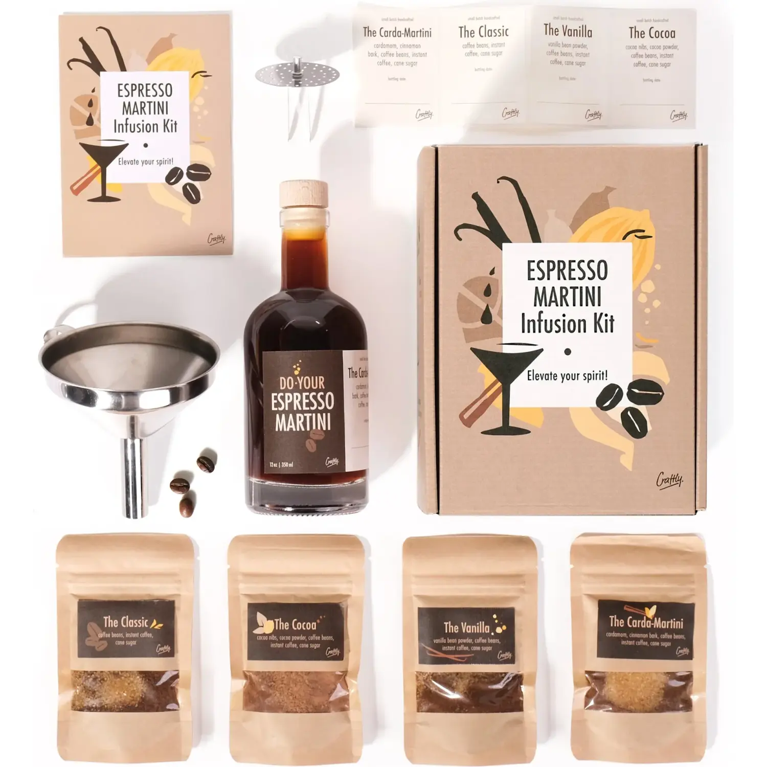 Σετ Παρασκευής Espresso Martini Craftly Espresso Martini Infusion Set Έγχυσης & Αρωματισμού Κοκτέιλ