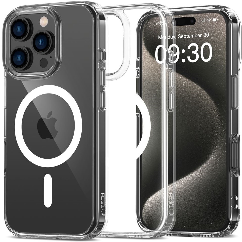 Σκληρή Διάφανη Θήκη MagSafe - Apple iPhone 16 Pro Max - Tech-Protect FlexAir Hybrid - Clear