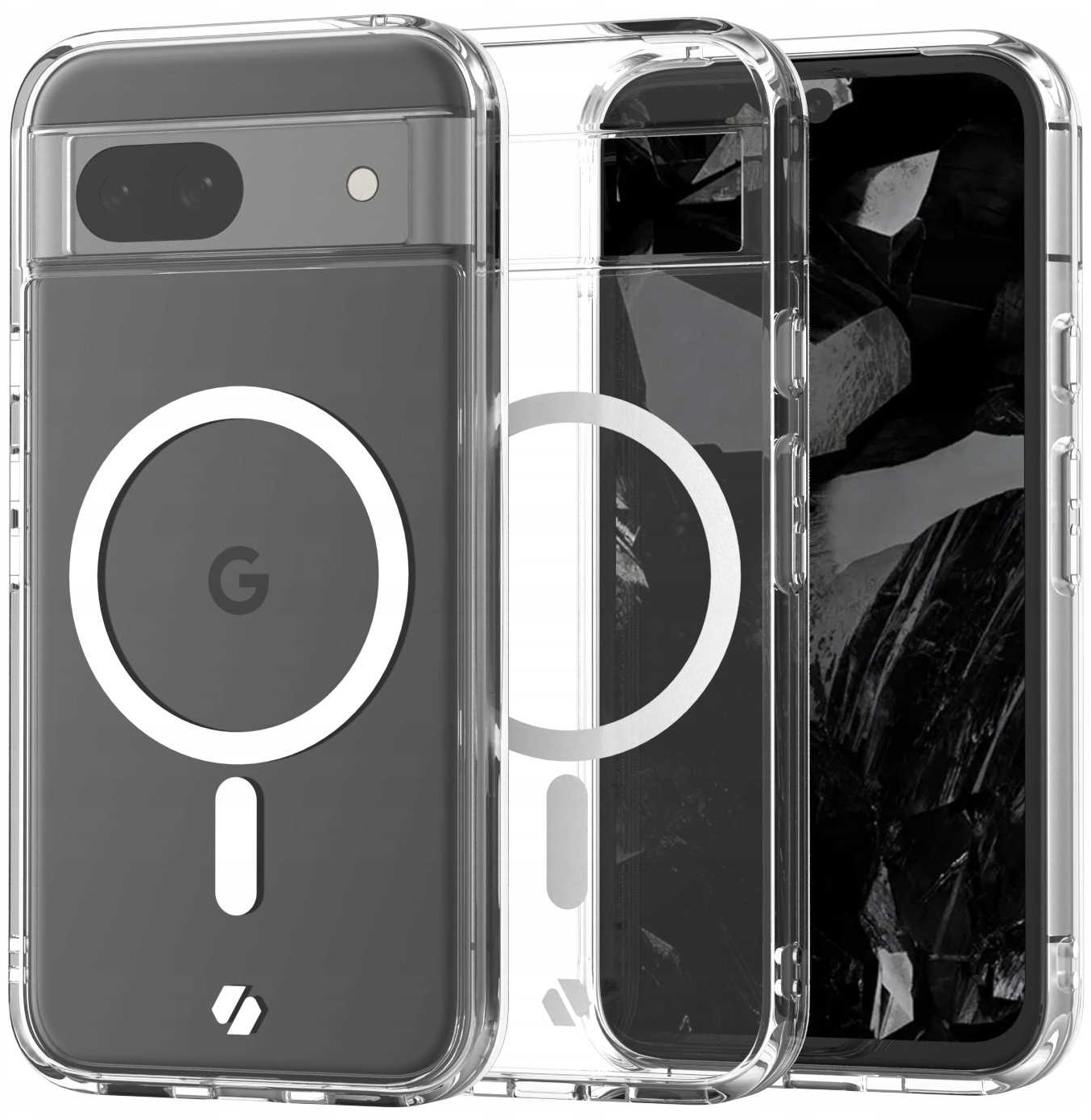 Σκληρή Διάφανη Θήκη MagSafe – Google Pixel 8a – Spacecase Clear MagSafe – Transparent (5905719110567)