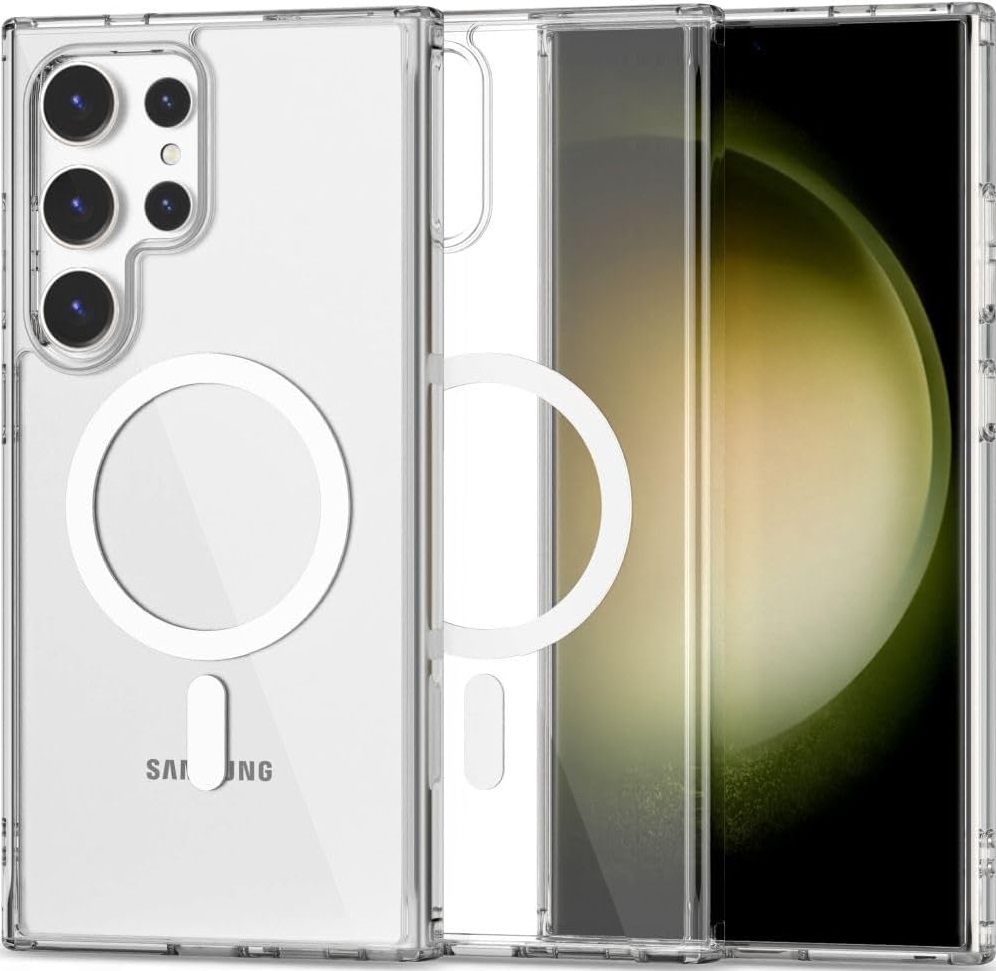 Σκληρή Διάφανη Θήκη MagSafe Samsung Galaxy S24 Ultra - Tech-Protect FlexAir Hybrid - Clear