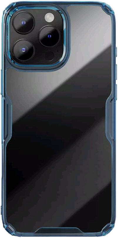 Σκληρή Διάφανη Θήκη με TPU Bumper - Apple iPhone 16 Pro - Nillkin Nature TPU Pro Case - Blue