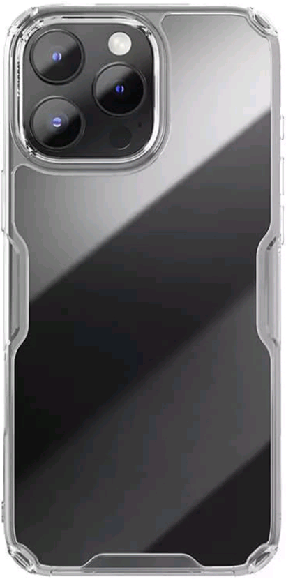 Σκληρή Διάφανη Θήκη με TPU Bumper - Apple iPhone 16 Pro - Nillkin Nature TPU Pro Case - Transparent