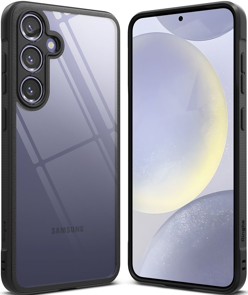 Σκληρή Διάφανη Θήκη με TPU Bumper - Samsung Galaxy S24 - Ringke Fusion Bold - Black