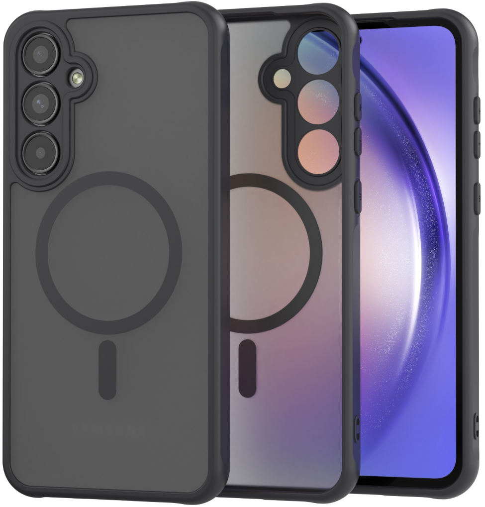 Σκληρή Ημιδιάφανη Θήκη MagSafe - Samsung Galaxy A35 - Spacecase Hybrid MagSafe - Black