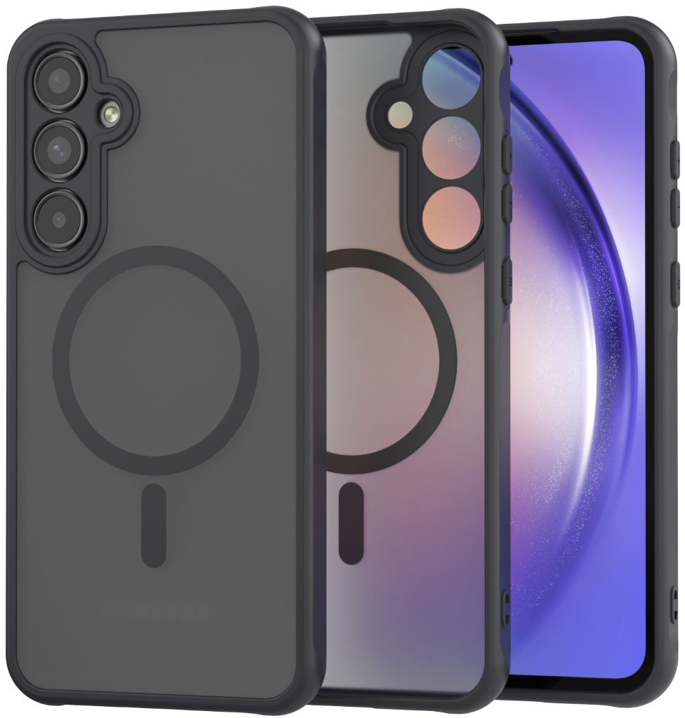 Σκληρή Ημιδιάφανη Θήκη MagSafe - Samsung Galaxy A55 - Spacecase Hybrid MagSafe - Black