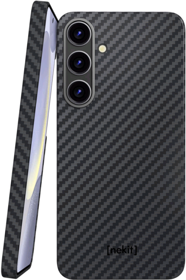 Σκληρή MagSafe Θήκη Aramid Fiber - Samsung Galaxy S24 Plus - Nekit Fiber - 1mm - 1500D Kevlar - Black