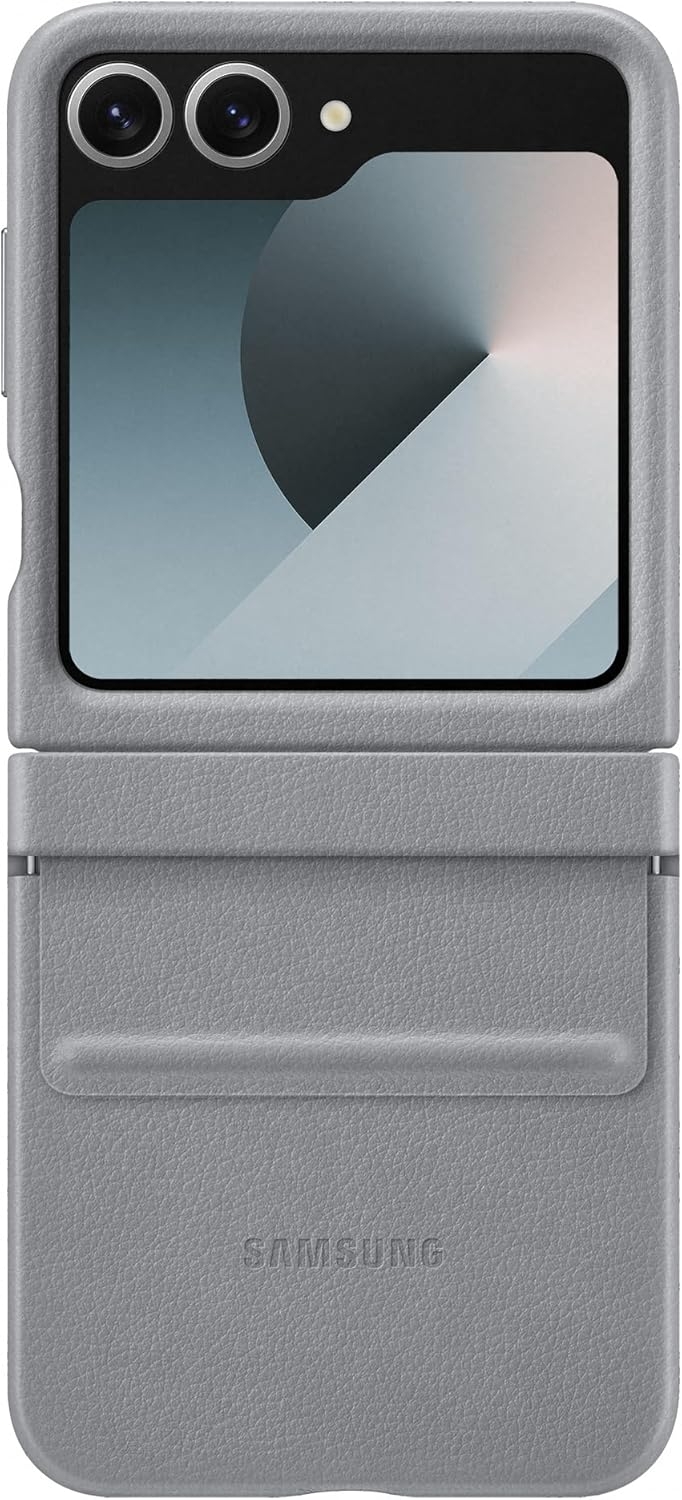 Σκληρή Θήκη από Οικολογικό Δέρμα - Samsung Galaxy Z Flip6 - Official Kindsuit Case - Gray