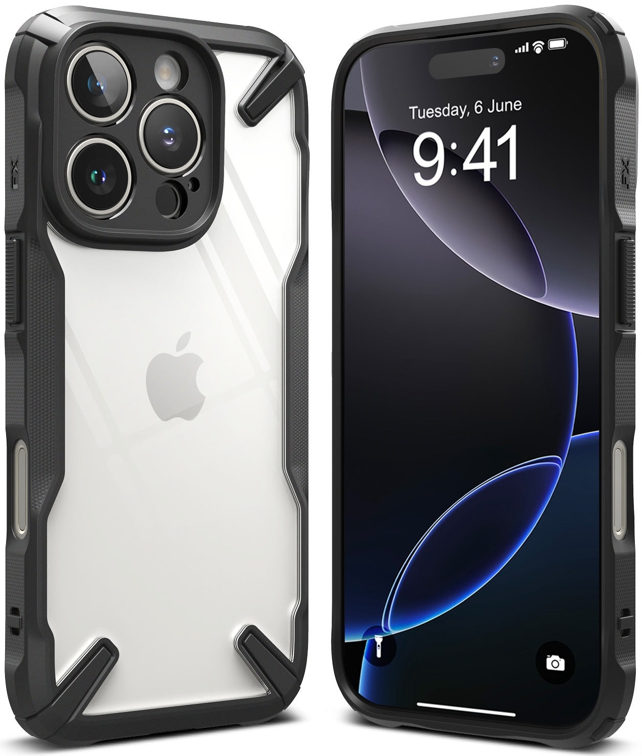 Σκληρή Θήκη - Apple iPhone 16 Pro - Ringke Fusion X - Black