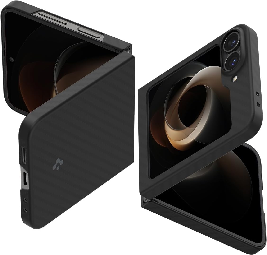 Σκληρή Θήκη Aramid Fiber - Samsung Galaxy Z Flip7 FE / Z Flip6 - Spigen Air Skin Aramid - 0.9mm - 1500D - Black