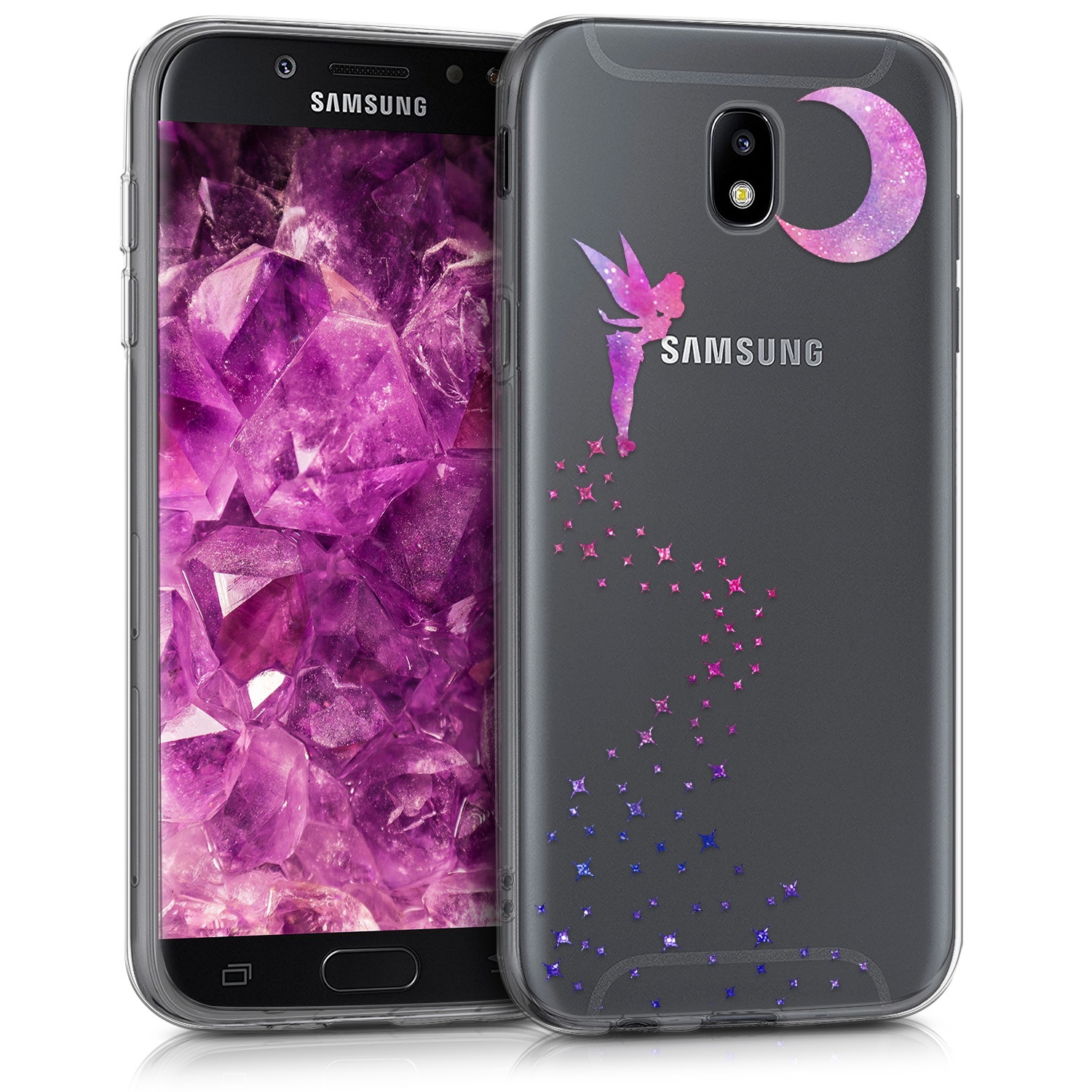 KW Διάφανη Σκληρή Θήκη Samsung Galaxy J7 2017 - Purple Fairy (41233.02) 