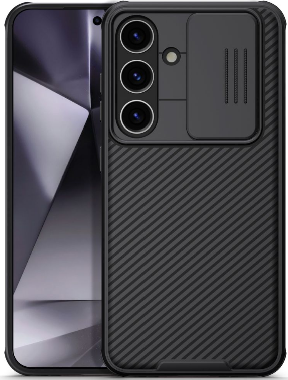 Σκληρή Θήκη με Κάλυμμα για την Κάμερα - Samsung Galaxy S24 Plus - Nillkin CamShield Pro - Black
