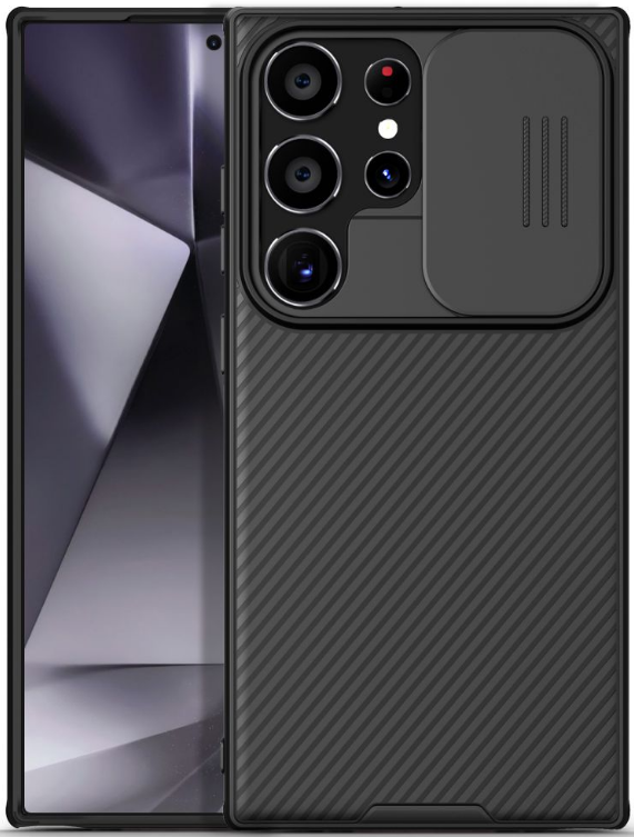 Σκληρή Θήκη με Κάλυμμα για την Κάμερα - Samsung Galaxy S24 Ultra - Nillkin CamShield Pro - Black
