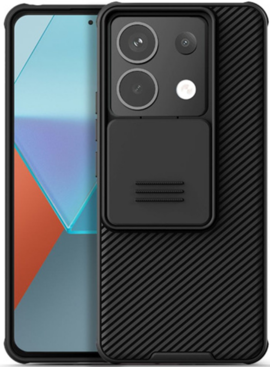 Σκληρή Θήκη με Κάλυμμα για την Κάμερα - Xiaomi Redmi Note 13 Pro 5G / Poco X6 - Nillkin CamShield Pro - Black