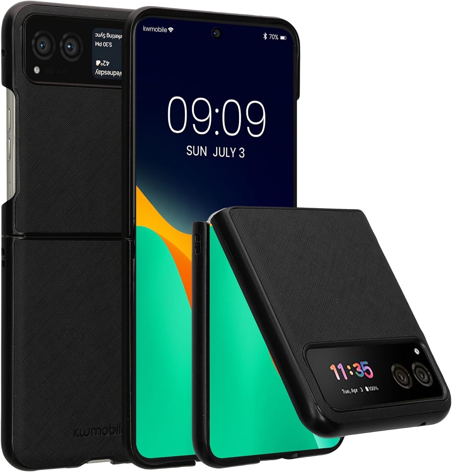 Σκληρή Θήκη - Motorola Razr 40 - KWmobile Two-Part Hardcase - Black