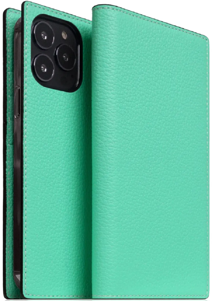 SLG Design D8 Neon Full Grain Leather - Δερμάτινη Θήκη - Πορτοφόλι Flip Apple iPhone 14 Pro Max - TealSLG Design D8 Neon Full Grain Leather - Δερμάτινη Θήκη - Πορτοφόλι Flip Apple iPhone 14 Pro Max - Teal