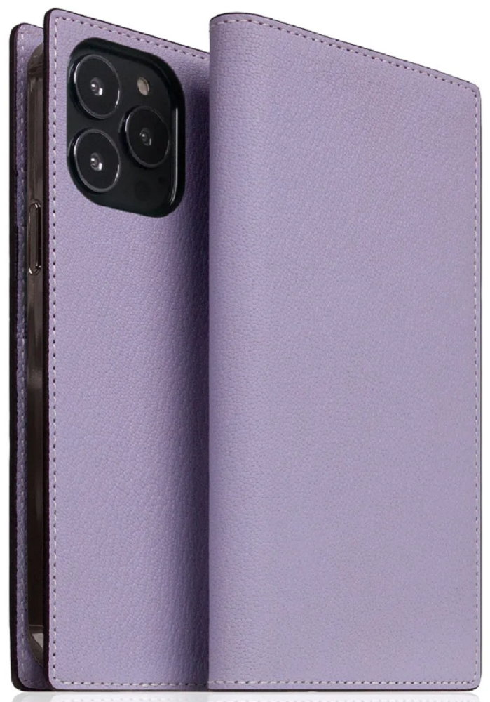 SLG Design D9 France Chevere Sully Leather - Δερμάτινη Θήκη - Πορτοφόλι Flip Apple iPhone 14 Pro Max - Lavenda