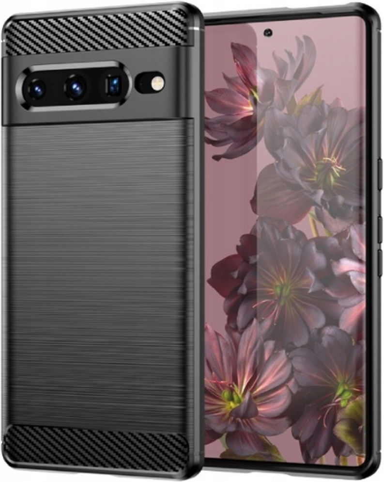 Spacecase Carbon - Θήκη Σιλικόνης - Google Pixel 7 Pro - Black (5905123438462)