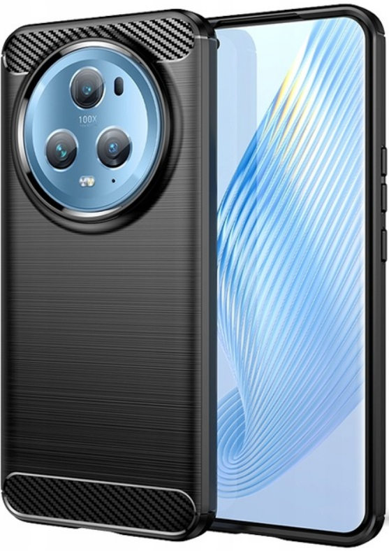 Spacecase Carbon - Θήκη Σιλικόνης - Honor Magic5 Pro - Black