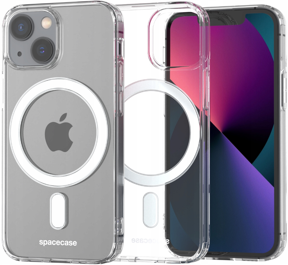 Spacecase Clear MagSafe - Σκληρή Διάφανη Θήκη MagSafe - Apple iPhone 13 mini - Transparent