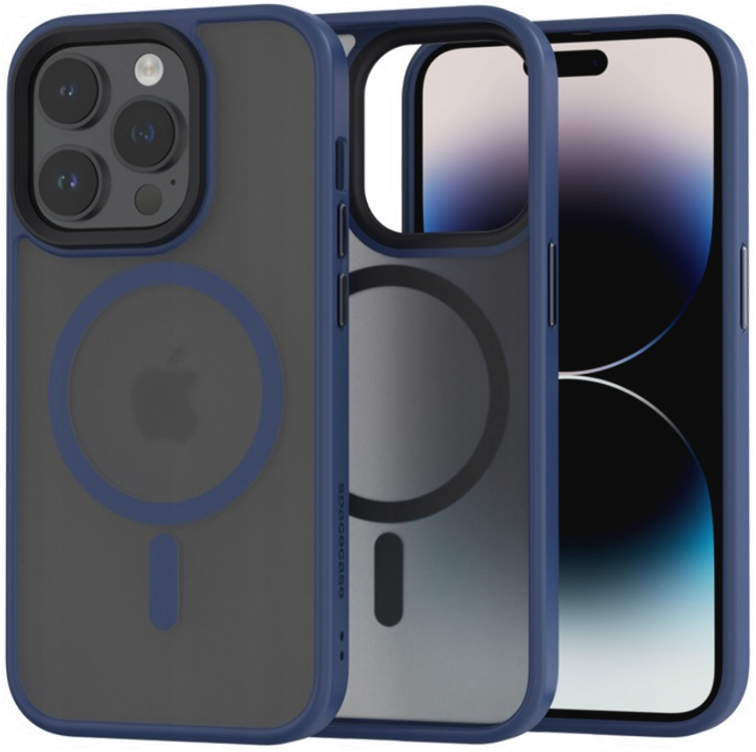 Spacecase Hybrid MagSafe - Σκληρή Ημιδιάφανη Θήκη MagSafe - Apple iPhone 14 Pro - Dark Blue